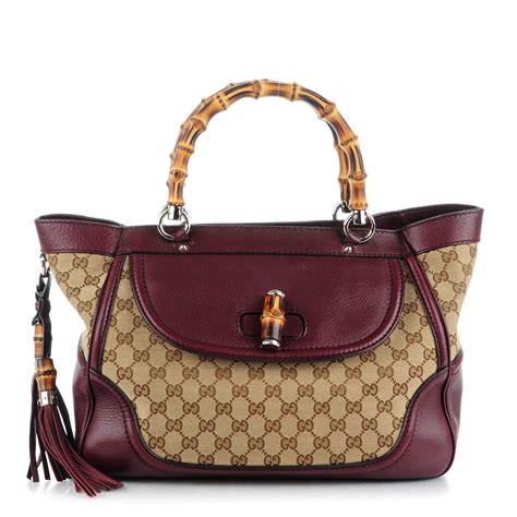 Gucci tote with bamboo tassel